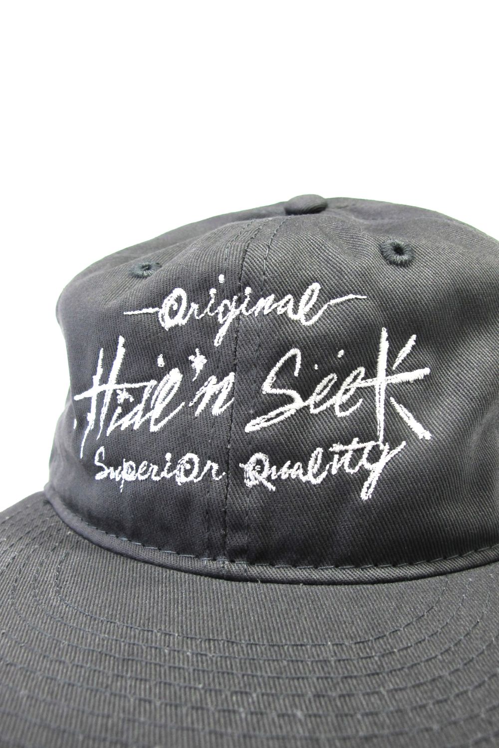 HIDE AND SEEK - ×TENDERLOIN TWILL CAP (CHARCOAL GRAY