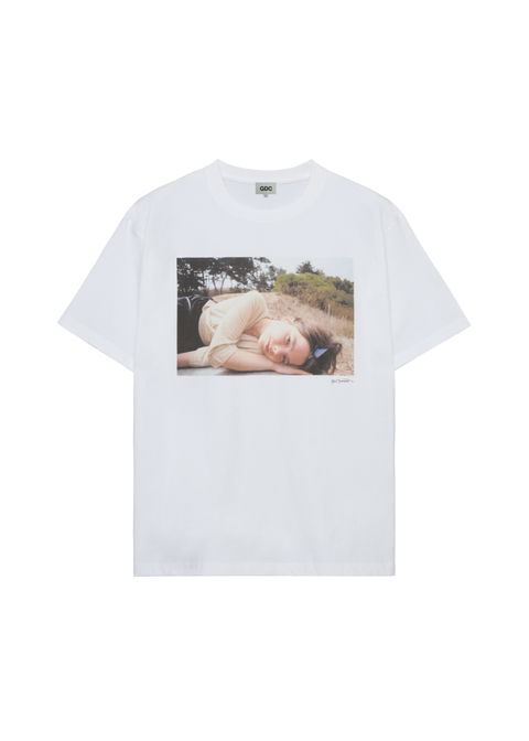 【Bjork by Kevin Cummins×GDC】Color Tee (WHITE) / ×Bjork by Kevin Cummins コラボ Tシャツ