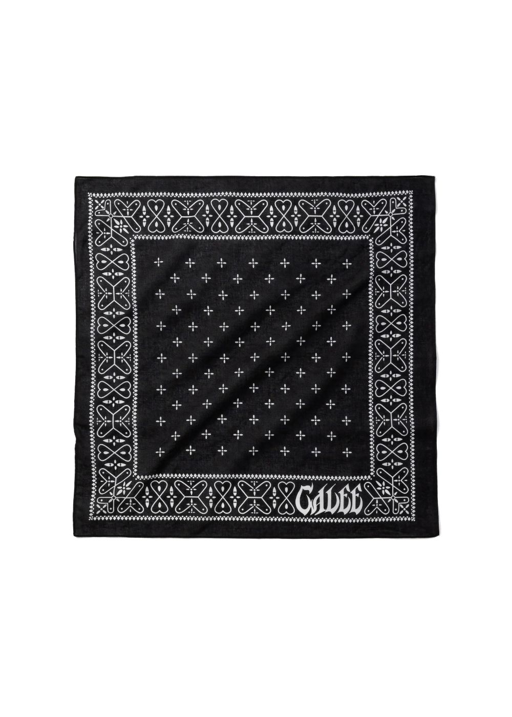 CROSS BANDANA (BLACK) / クロスパターン バンダナ