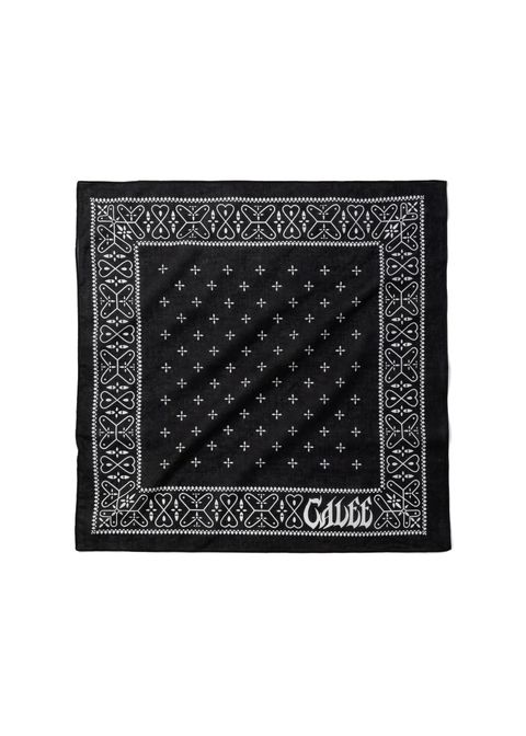 CROSS BANDANA (BLACK) / クロスパターン バンダナ