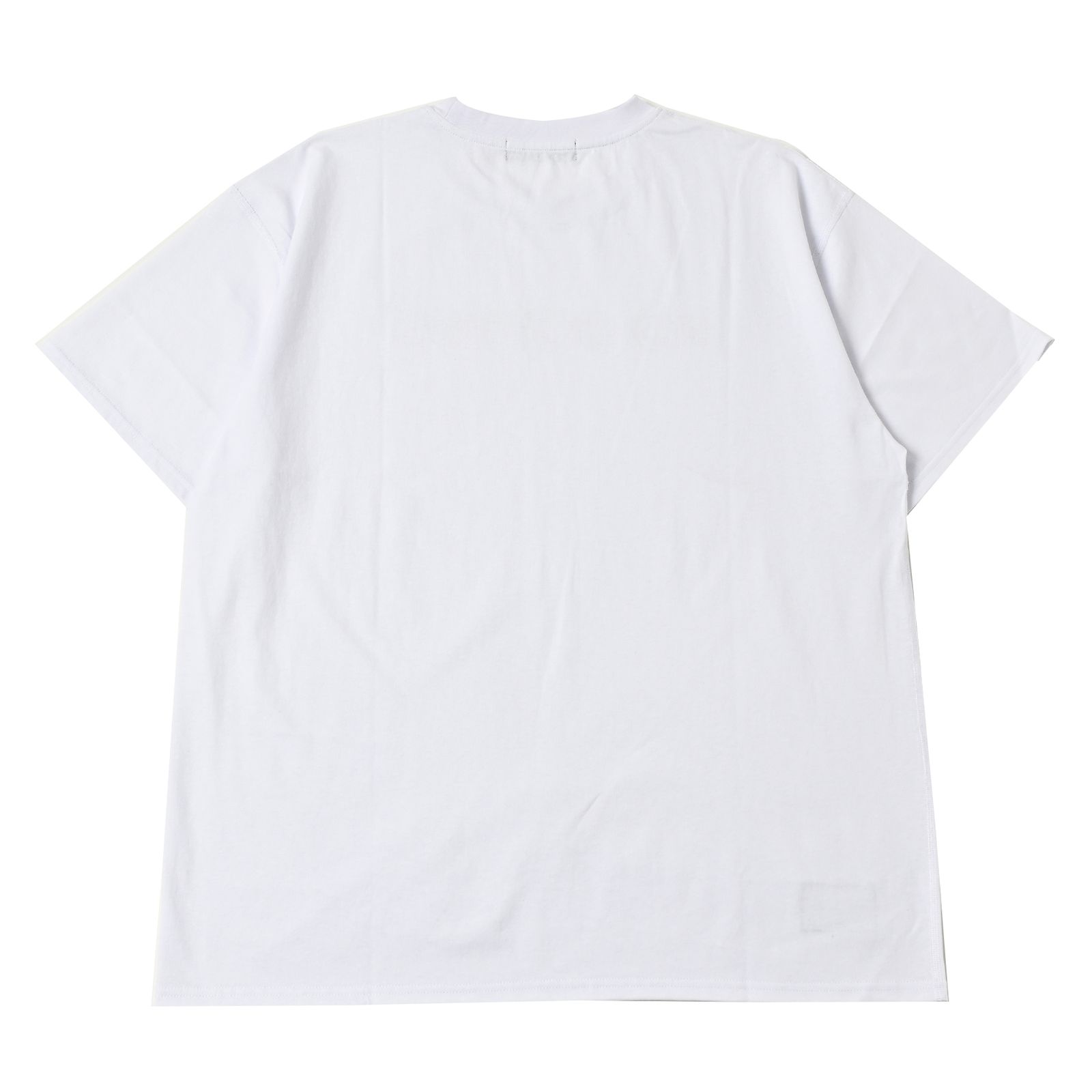 アウトライン刺繡S/S TEE (WHITE)