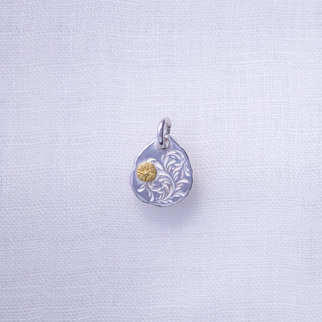 KARAKUSA Top S with Gold Point S (SILVER) / 24金Sポイント小唐草メタルトップ