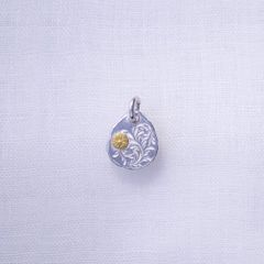 KARAKUSA Top S with Gold Point S (SILVER) / 24金Sポイント小唐草メタルトップ