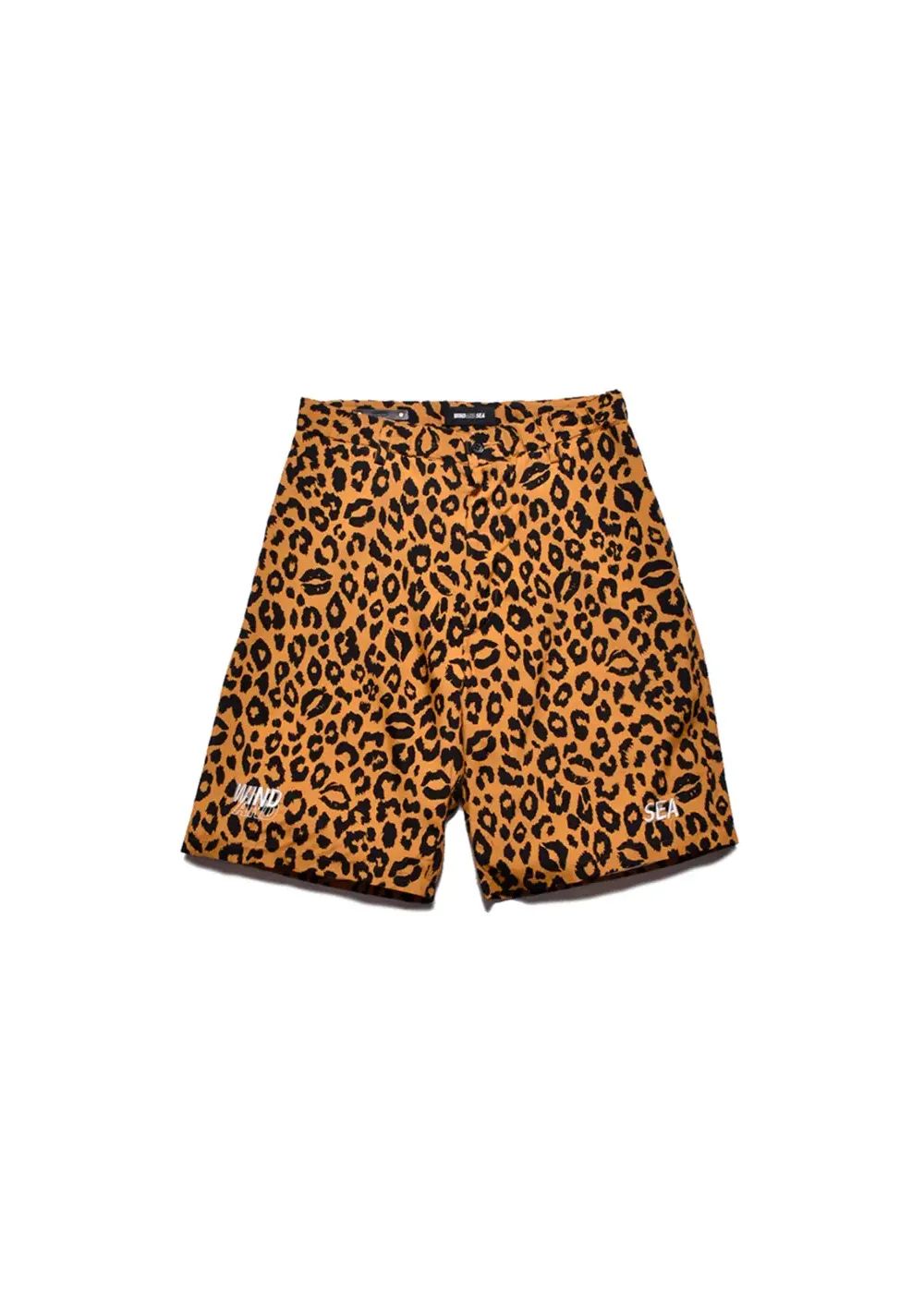 【ラスト1点】×WDS Lips Leopard Print Easy Shorts (BRT) / ウィンダンシー コラボ レオパードリップ ショーツ