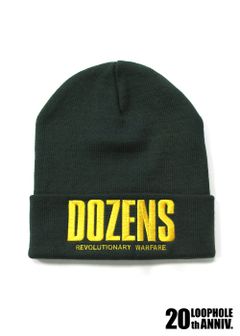 LOOPHOLE 20th ANNIVERSARY DOZENS KNIT CAP (DARK GREEN) / ループホール20周年記念 ダズンズニットキャップ