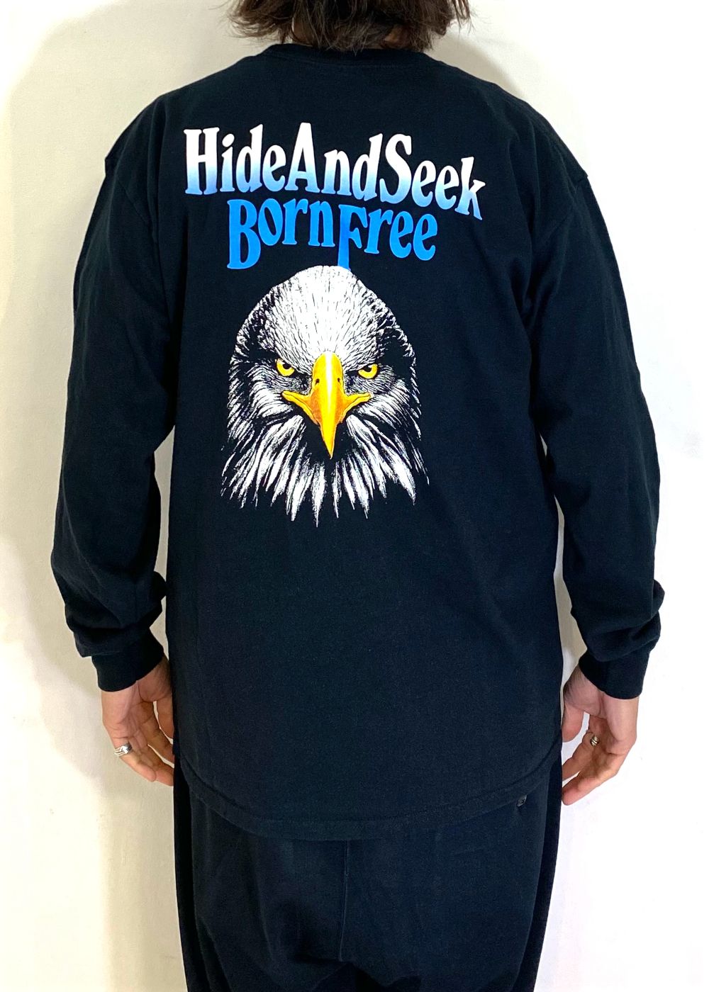 EAGLE L/S TEE (BACK) (BLACK) / イーグル プリントTee (バック)