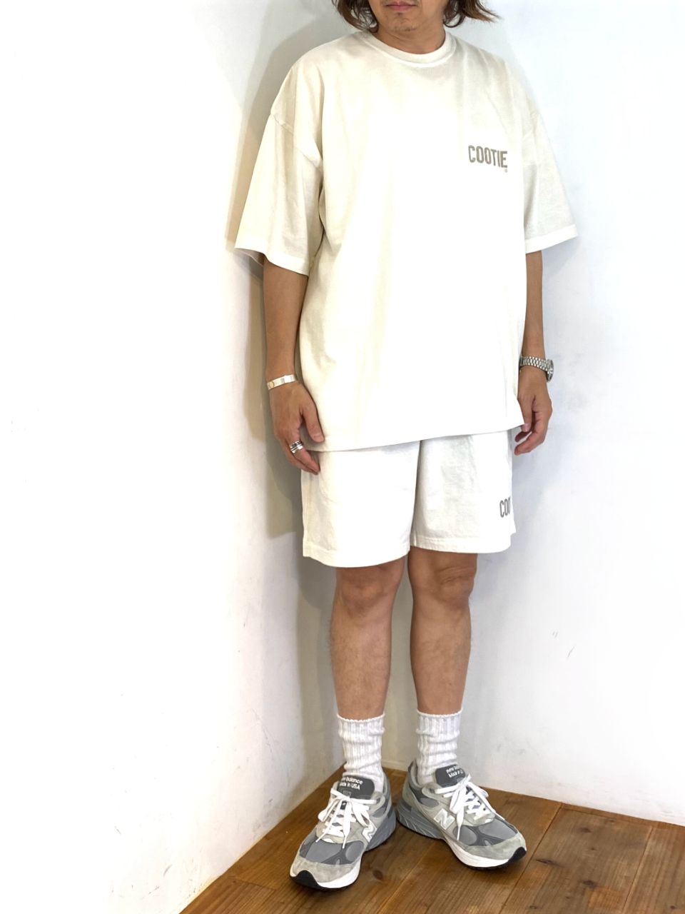 COOTIE PRODUCTIONS - Pigment Dyed Jersey Easy Shorts (IVORY
