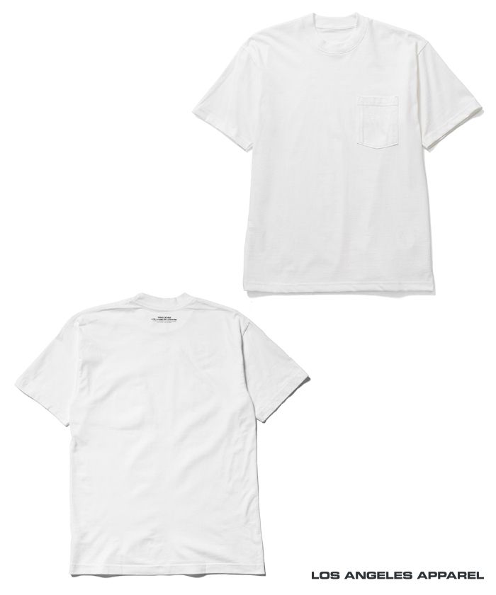MINEDENIM - × Los Angeles Apparel 2 Pack T-Shirts (WHITE