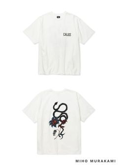 ×MIHO MURAKAMI BINDER NECK SNAKE VINTAGE TEE (WHITE) / ×MIHO MURAKAMI コラボ Tシャツ