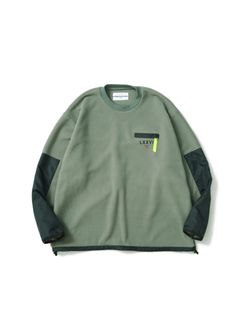 TOOL FLEECE (PISTACHIO) / フリース×ナイロン カットソー