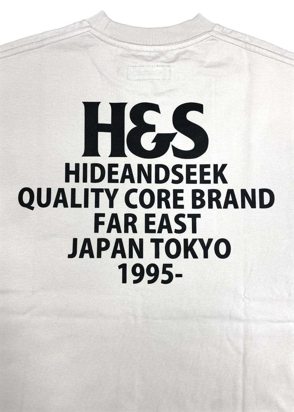 H&S L/S Tee (LIGHT GRAY) / オリジナル ロゴ プリント ロング スリーブ Tシャツ