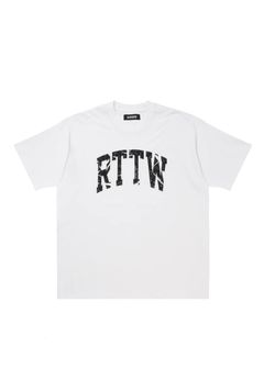 RTTW TEE (WHITE) / カレッジ ロゴ プリント Tシャツ