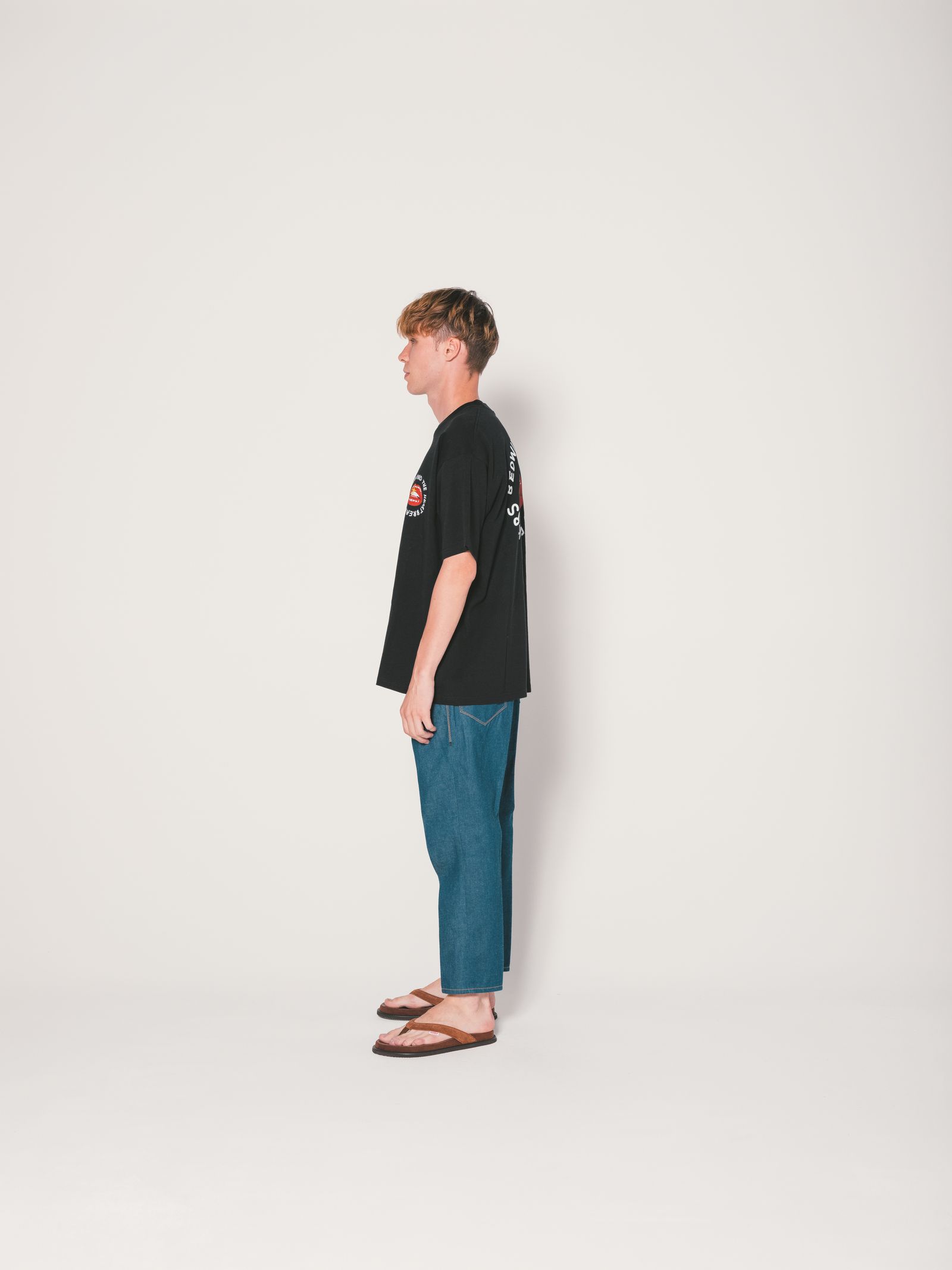 9/L DENIM PANTS JESSEE" (FADE) / アンクル デニムパンツ