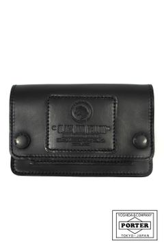 SHORT LEATHER WALLET (BLACK) / ポーター コラボレザーウォレット