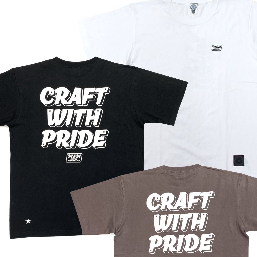 M&M 新作販売告知 / 新デザインを背負った半袖Tシャツ。