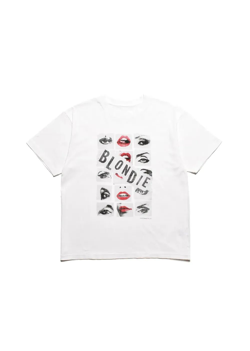 × BLONDIE "Eyes & Lips" Crewneck T-SH (WHITE) / ブロンディー コラボ Tシャツ