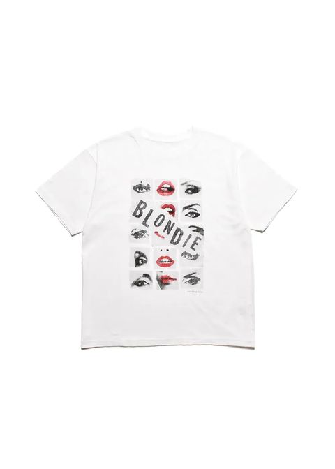 × BLONDIE "Eyes & Lips" Crewneck T-SH (WHITE) / ブロンディー コラボ Tシャツ