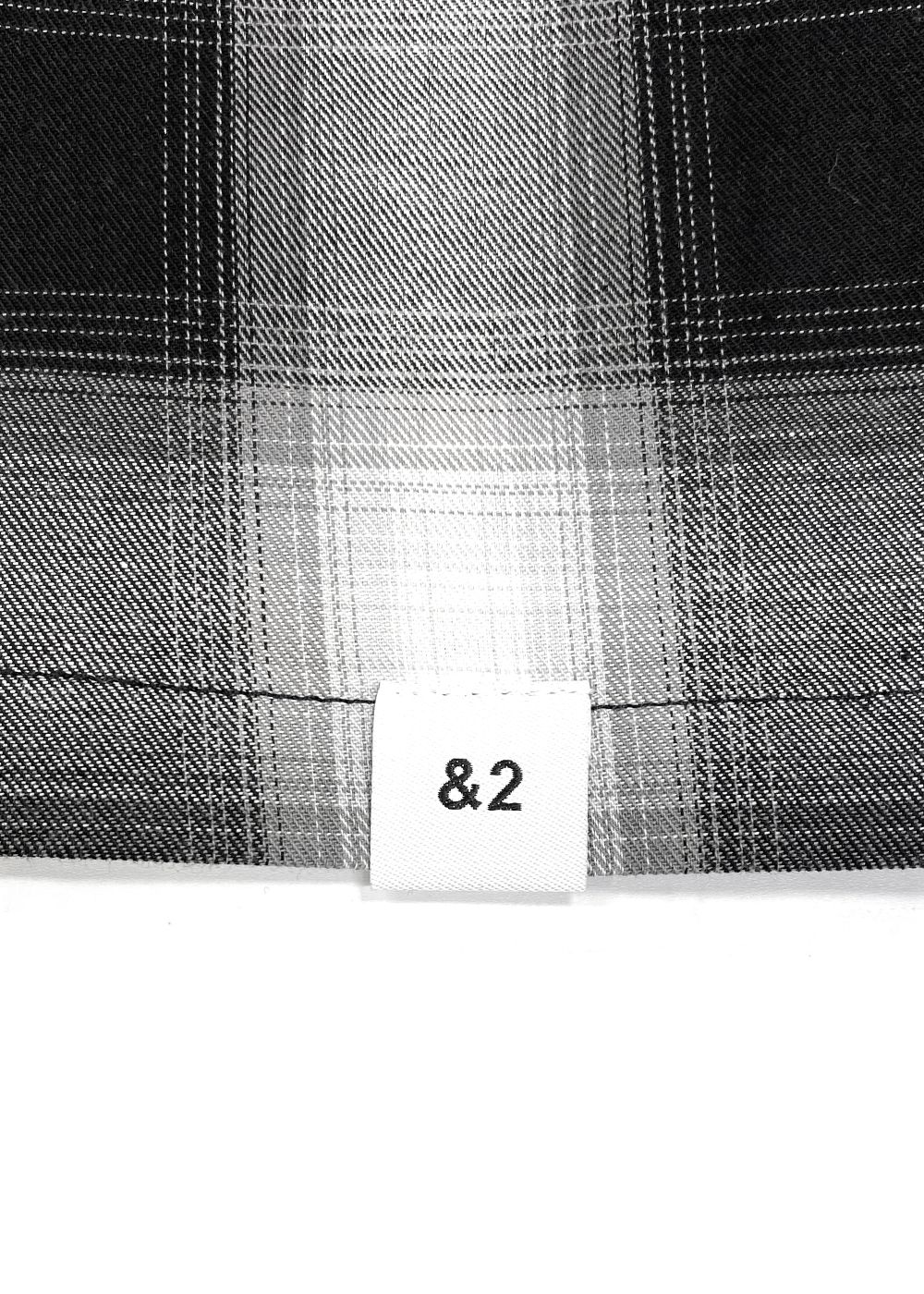 FIVE BROTHER Ex. L/S CHECK SHIRT "VIN" (GRAY) / ファイブ ブラザー コラボ チェック シャ