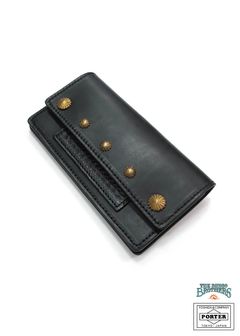 LEATHER WALLET TYPE B (BLACK) / ポーター&ビンゴブラザーズ コラボレザーウォレット