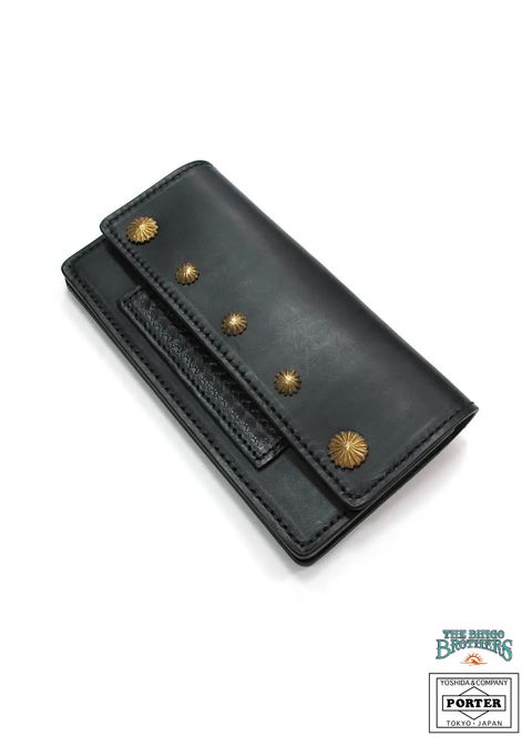 LEATHER WALLET TYPE B (BLACK) / ポーター&ビンゴブラザーズ コラボレザーウォレット