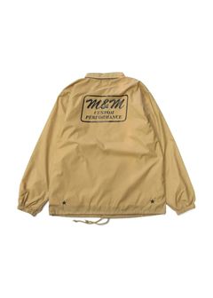 LOOPHOLE 20th ANNIVERSARY PRINT WINDBREAKER (COYOTE) / ループホール20周年記念 コーチジャケット
