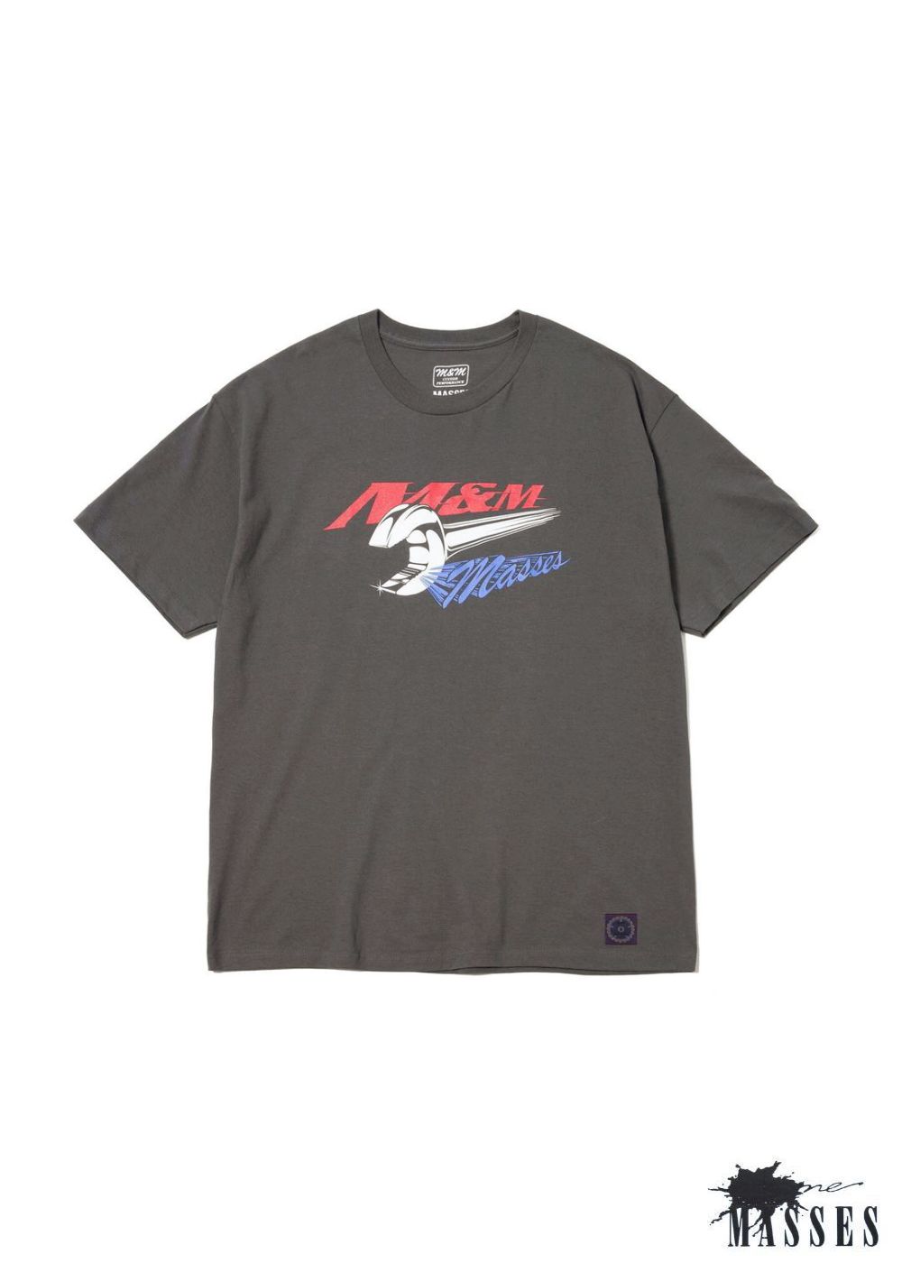 M&M CUSTOM PERFORMANCE - ×MASSES T-SHIRT WRENCH M (CHARCOAL) / マシス コラボレーション  プリントT | LOOPHOLE