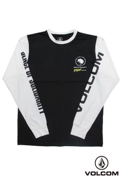 SURF L/S T-SHIRT Collaboration with VOLCOM (BLACK) / ボルコム コラボラッシュガード