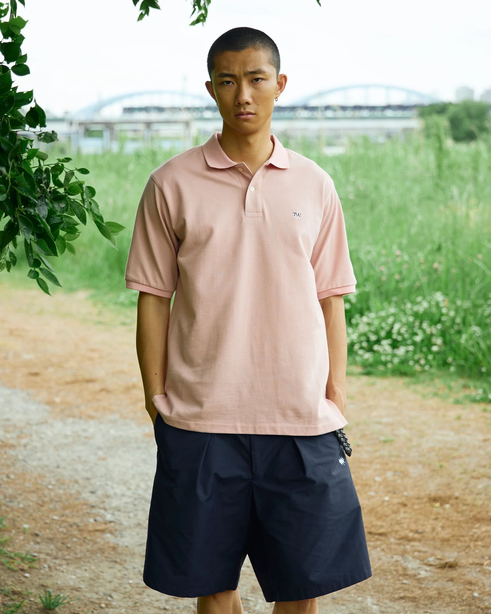 GDC×TW Polo Shirt (PINK) / ×TW コラボ ポロシャツ