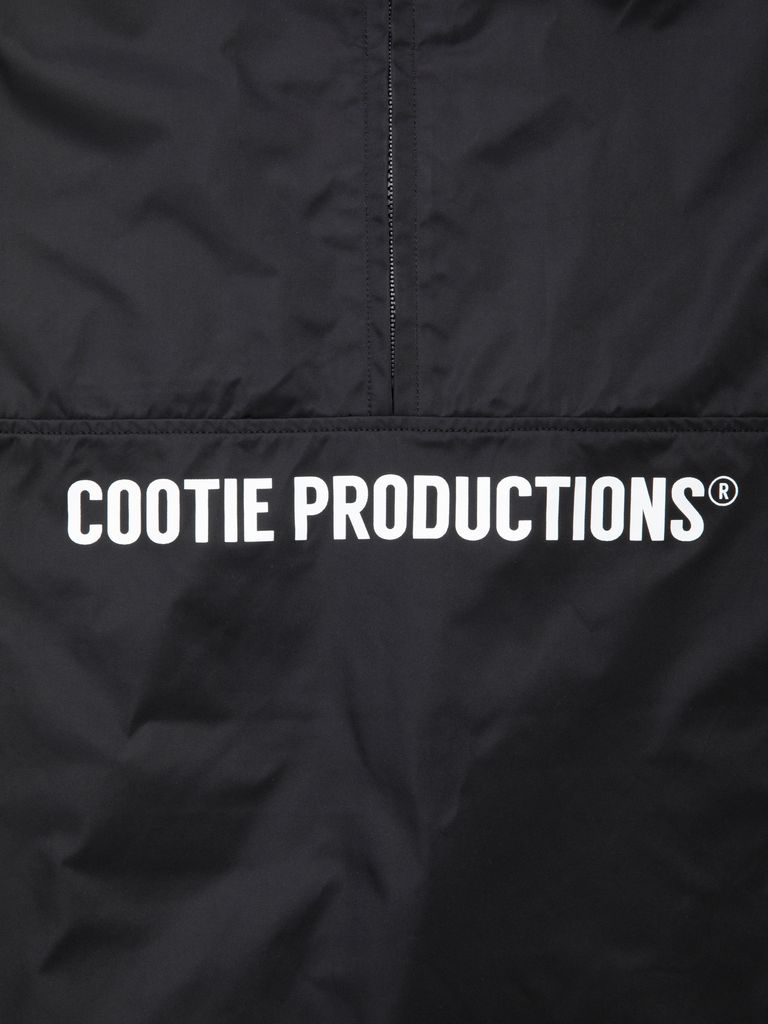 COOTIE PRODUCTIONS - Memory Polyester Twill Half Zip Top (BLACK 