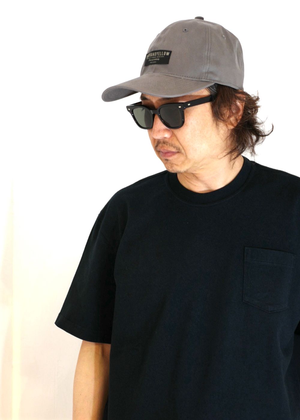 RATS - DAD CAP TAG (GRAY) / コットンローキャップ | LOOPHOLE