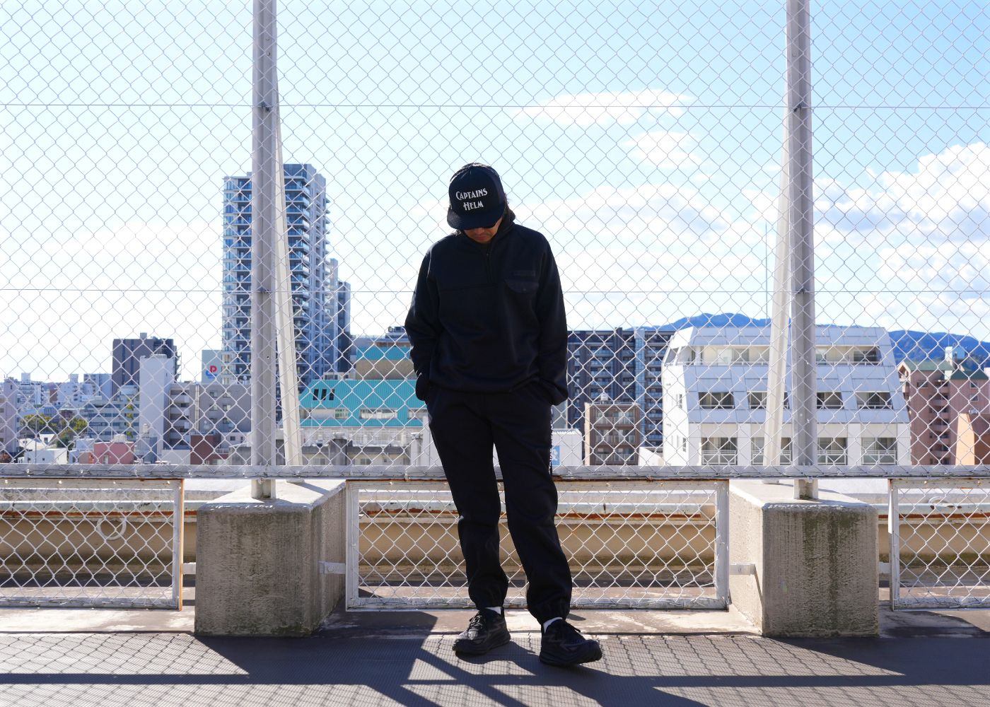 CAPTAINS HELM - 【ラスト1点】TM HALF-ZIP TEC JKT (BLACK CAPTAINS HELM - 【ラスト1点】TM HALF-ZIP TEC JKT (BLACK