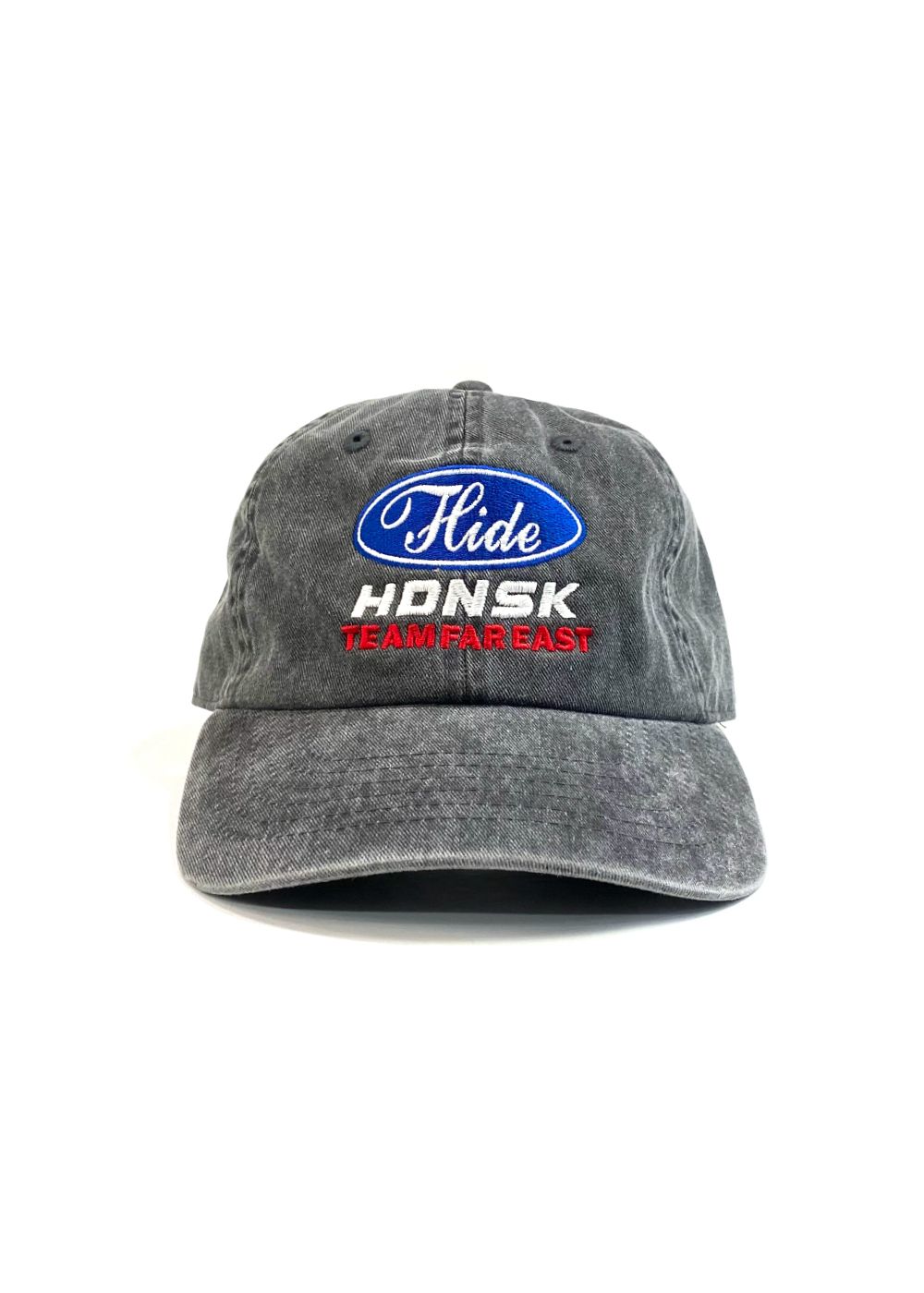 HDNSK CAP (CHARCOAL GRAY) / 刺繍ロゴ ベースボールキャップ