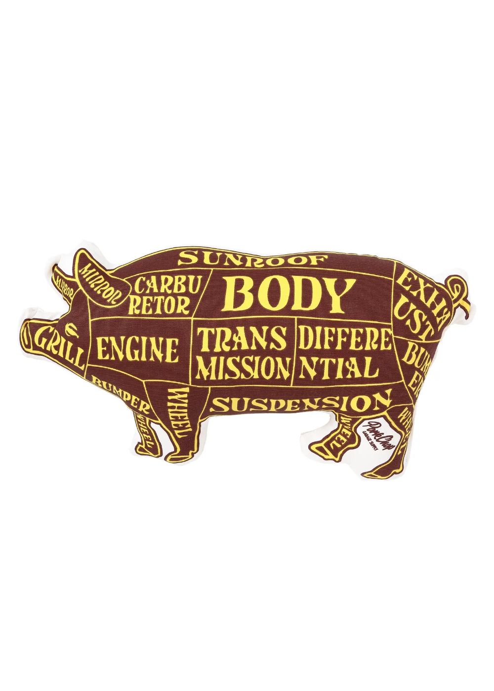 PORK CUSHION (BROWN/MUSTARD) / ポーククッション