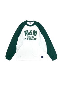 RAGLAN TEE (WHITE×IVY GREEN) / ラグラン ロングスリーブ Tシャツ