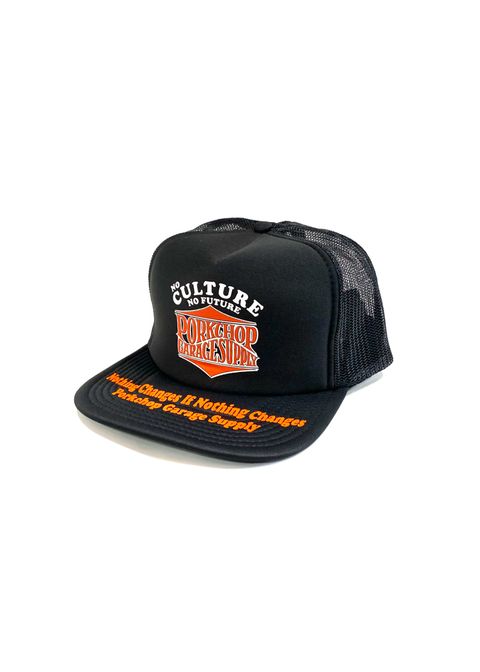 WAVE LOGO MESH CAP (BLACK) / プリント メッシュキャップ