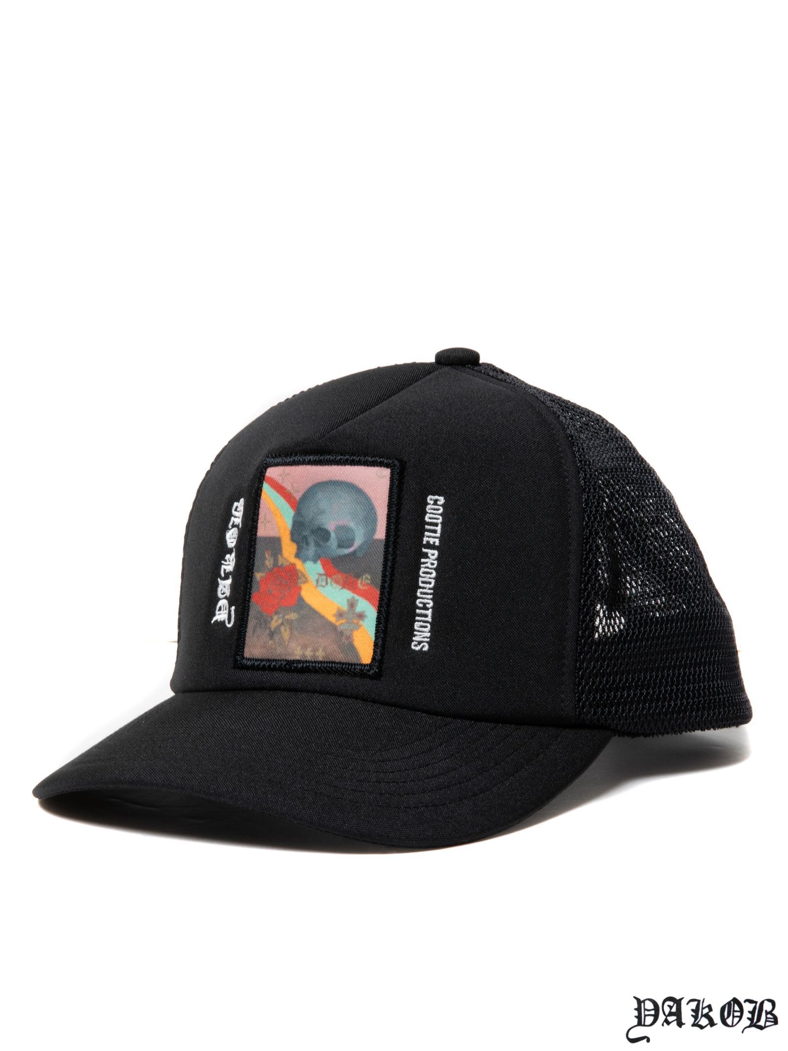 COOTIE PRODUCTIONS - Polyester 5 Panel Mesh Cap (Jakob Morley) (DONE) /  Jakob Morley コラボ メッシュキャップ | LOOPHOLE