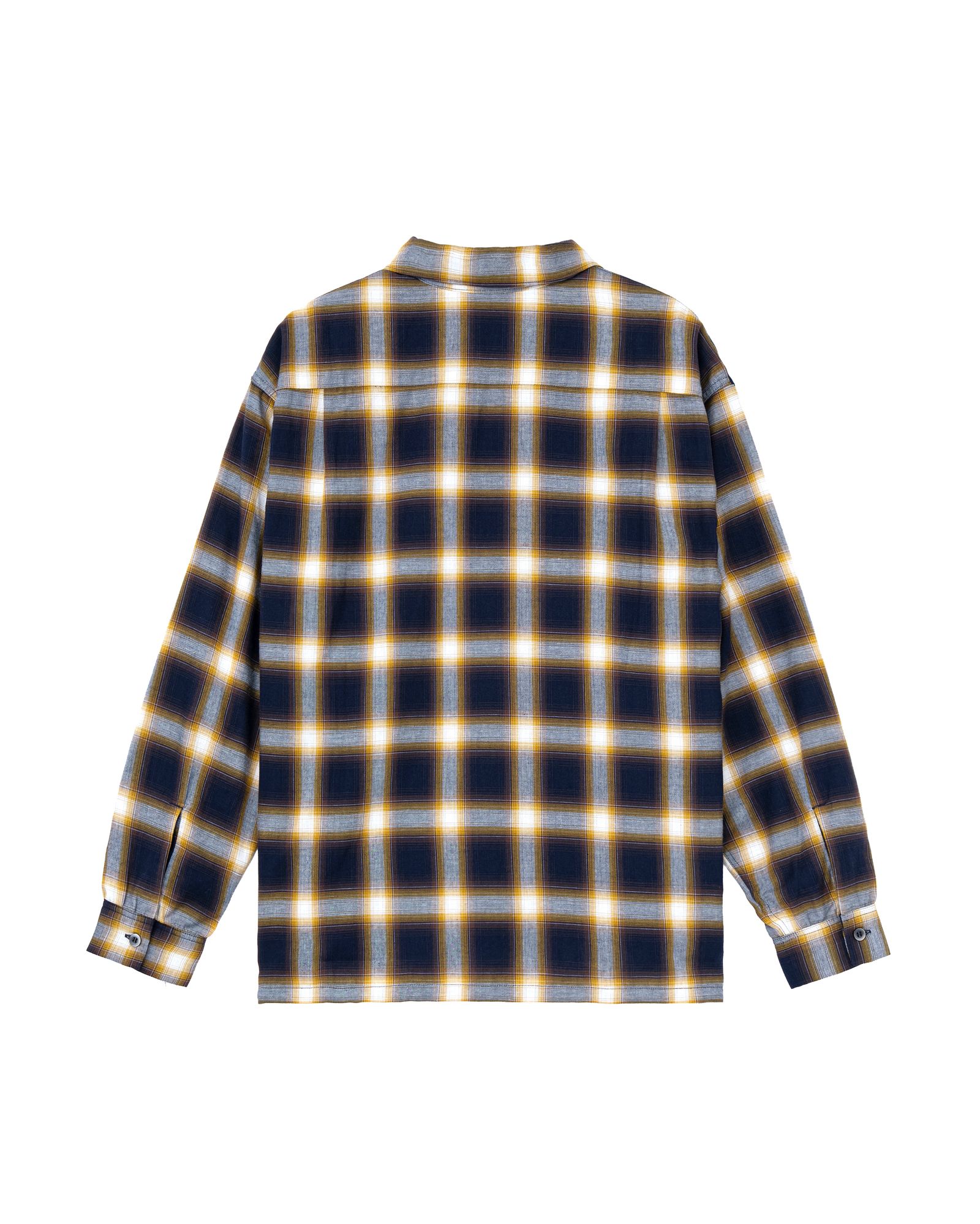 FIVE BROTHER Ex. L/S CHECK SHIRT "VIN" (YELLOW) / ファイブ ブラザー コラボ チェック シャ
