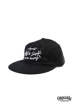 ×TENDERLOIN TWILL CAP (BLACK) / テンダーロイン コラボロゴ刺繍キャップ