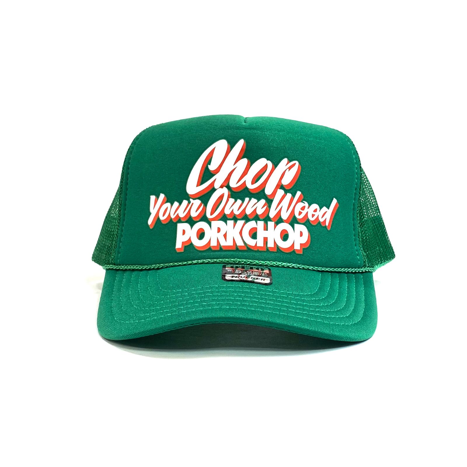 PORKCHOP - CHOP YOUR OWN WOOD CAP (KELLY GREEN) / プリントメッシュ