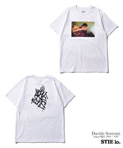 【ラスト1点】Stie-lo × Davide Sorrenti Da Finga T-SH (WHITE) / ×スティーロ×ダヴィデ・ソレンティ コラボフォトT