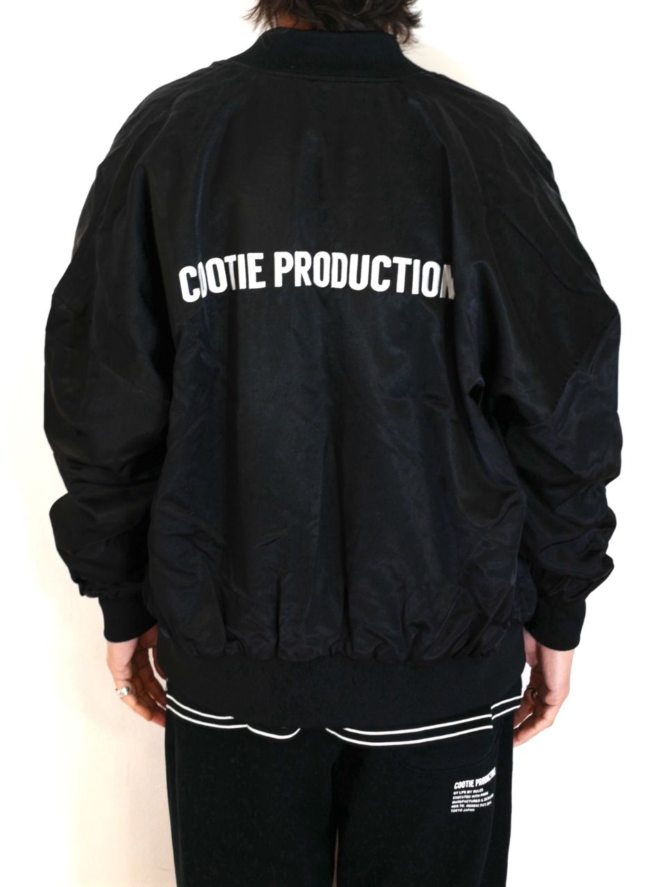 COOTIE PRODUCTIONS - C/R Satin Embroidery Blouson (BLACK