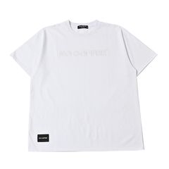 アウトライン刺繡S/S TEE (WHITE)