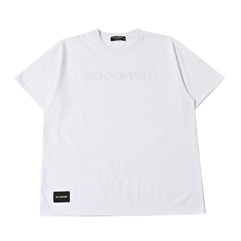 アウトライン刺繡S/S TEE (WHITE)