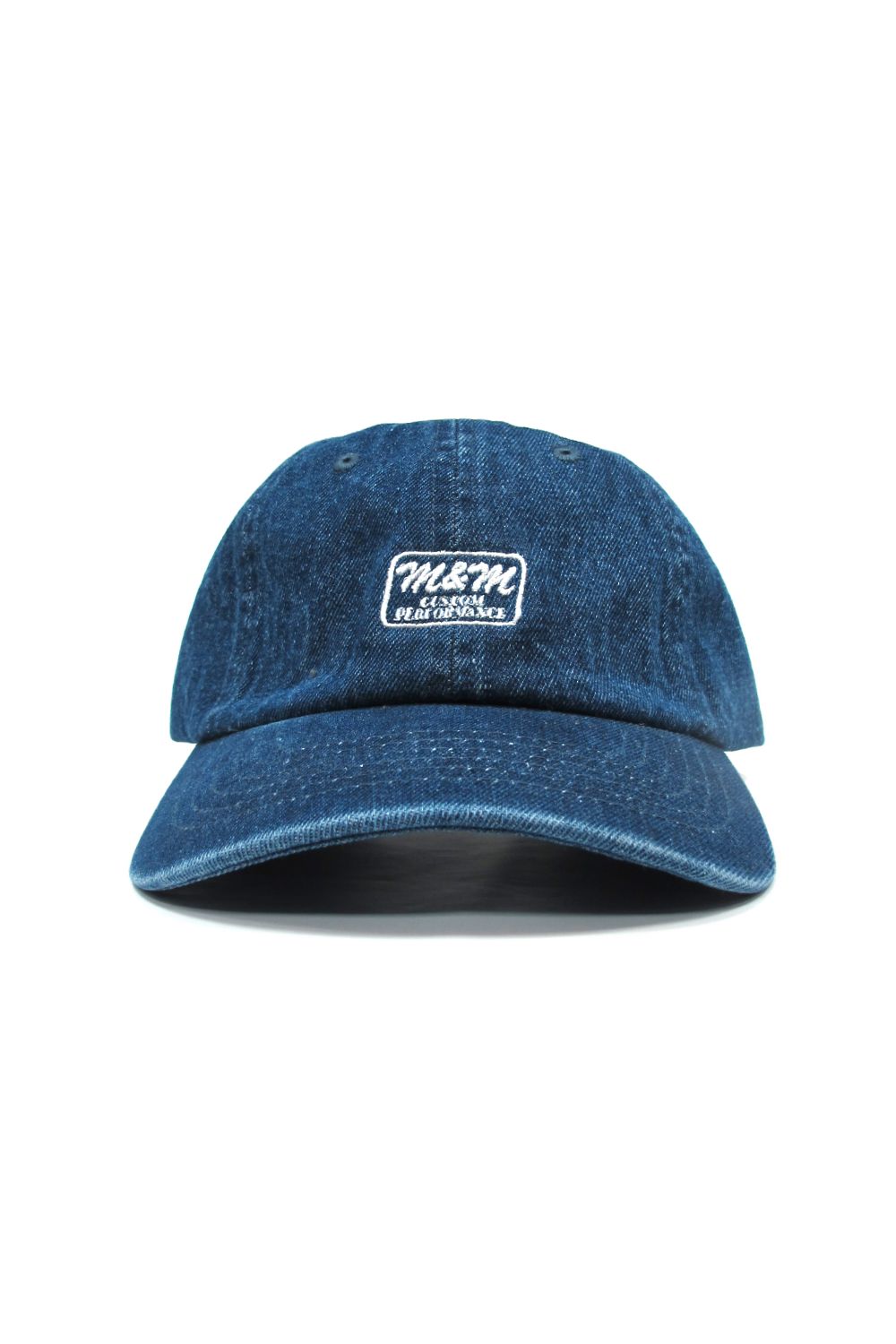 DENIM CAP (DARK BLUE) / ボックスロゴ デニムキャップ - フリーサイズ