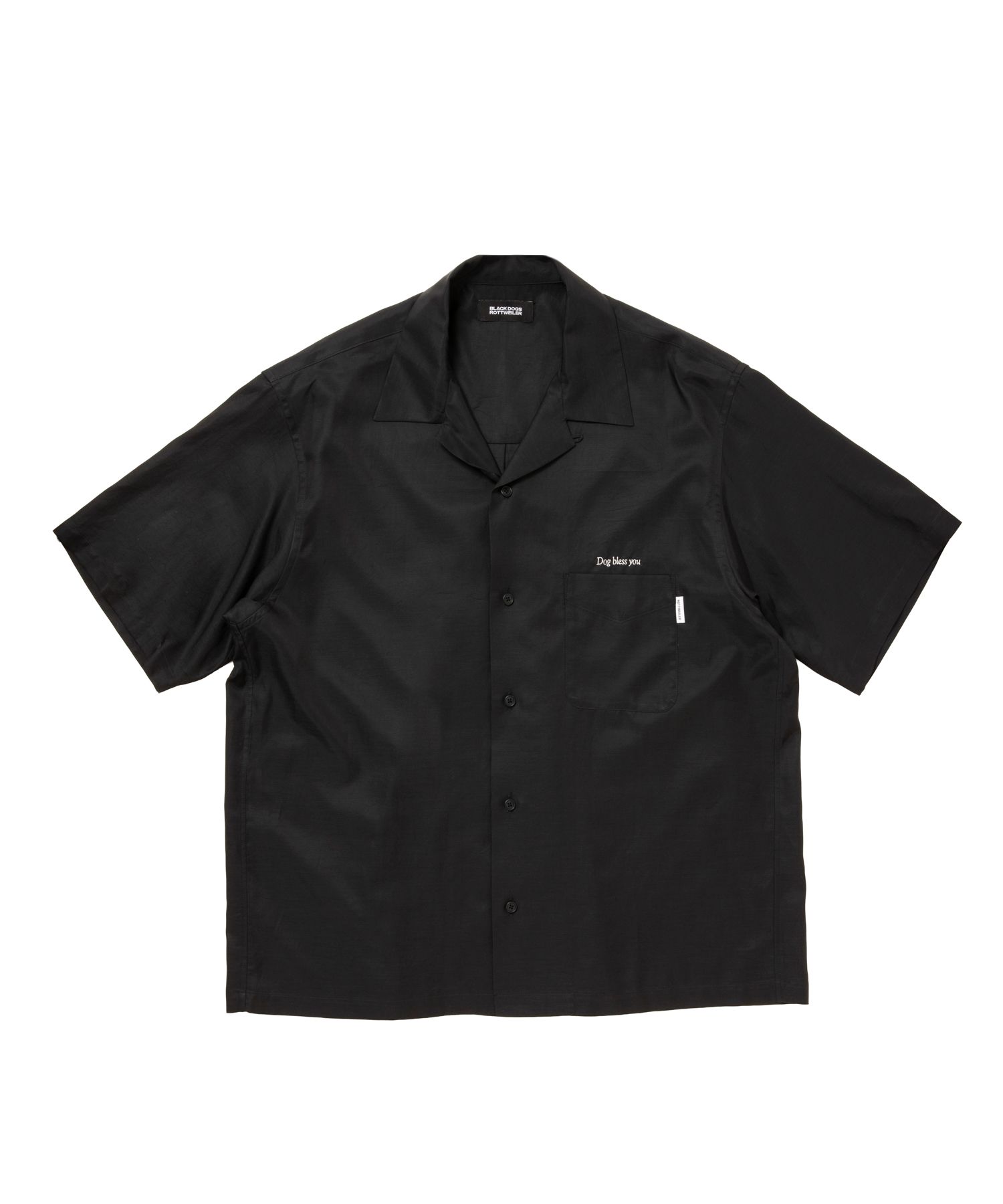 R9 BOWLER SS SHIRT (BLACK) / オープンカラー シャツ