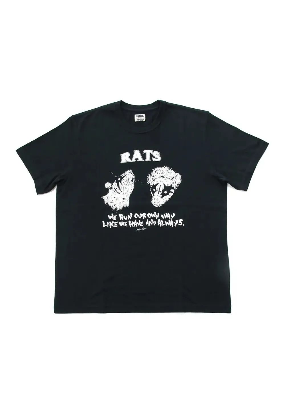 ×Hirotton TEE "OUR OWN WAY" (BLACK) / ×ヒロットン コラボT