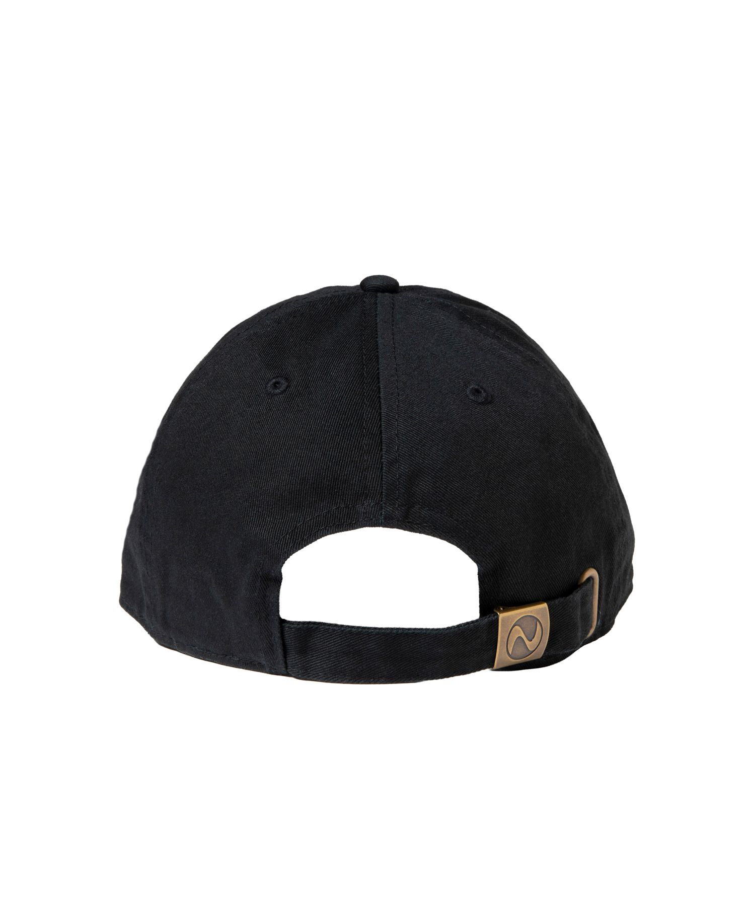 RW CAP (BLACK) / ロゴ刺繍 ダッド キャップ。