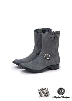 【ラスト1点】×MAGICAL DESIGN×ZERROW'S ENGINEER BOOTS (CHARCOAL) / マジカルデザイン ゼローズ コラボ エンジニアブーツ。