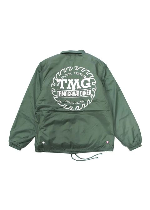 BOA WINDBREAKER (DARK GREEN) / ×TAMAGAWA DINER コラボ ボアインナー コーチジャケット