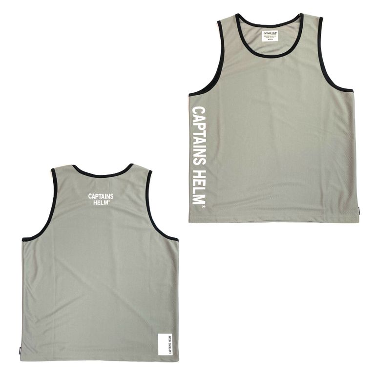 CAPTAINS HELM - DOUBLE MESH TECH TANK-TOP (GRAY) / ダブルメッシュ 